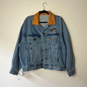 Vintage Raiders Embroidered Denim Jacket